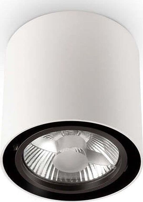 Plafoniera-Moderna-Mood-Round-Alluminio-Bianco-1-Luce-Gu10-10W-3000K-D15Cm