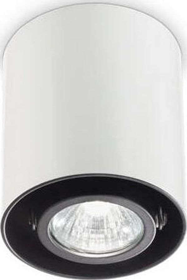 Plafoniera-Moderna-Mood-Round-Alluminio-Bianco-1-Luce-Gu10-7W-3000K-D9Cm
