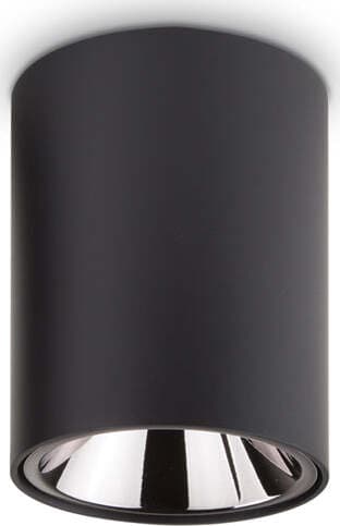 Plafoniera-Moderna-Nitro-Round-Alluminio-Nero-Led-10W-3000K-Luce-Calda