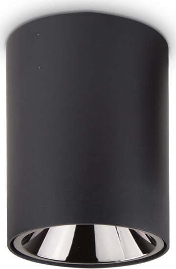 Plafoniera-Moderna-Nitro-Round-Alluminio-Nero-Led-15W-3000K-Luce-Calda