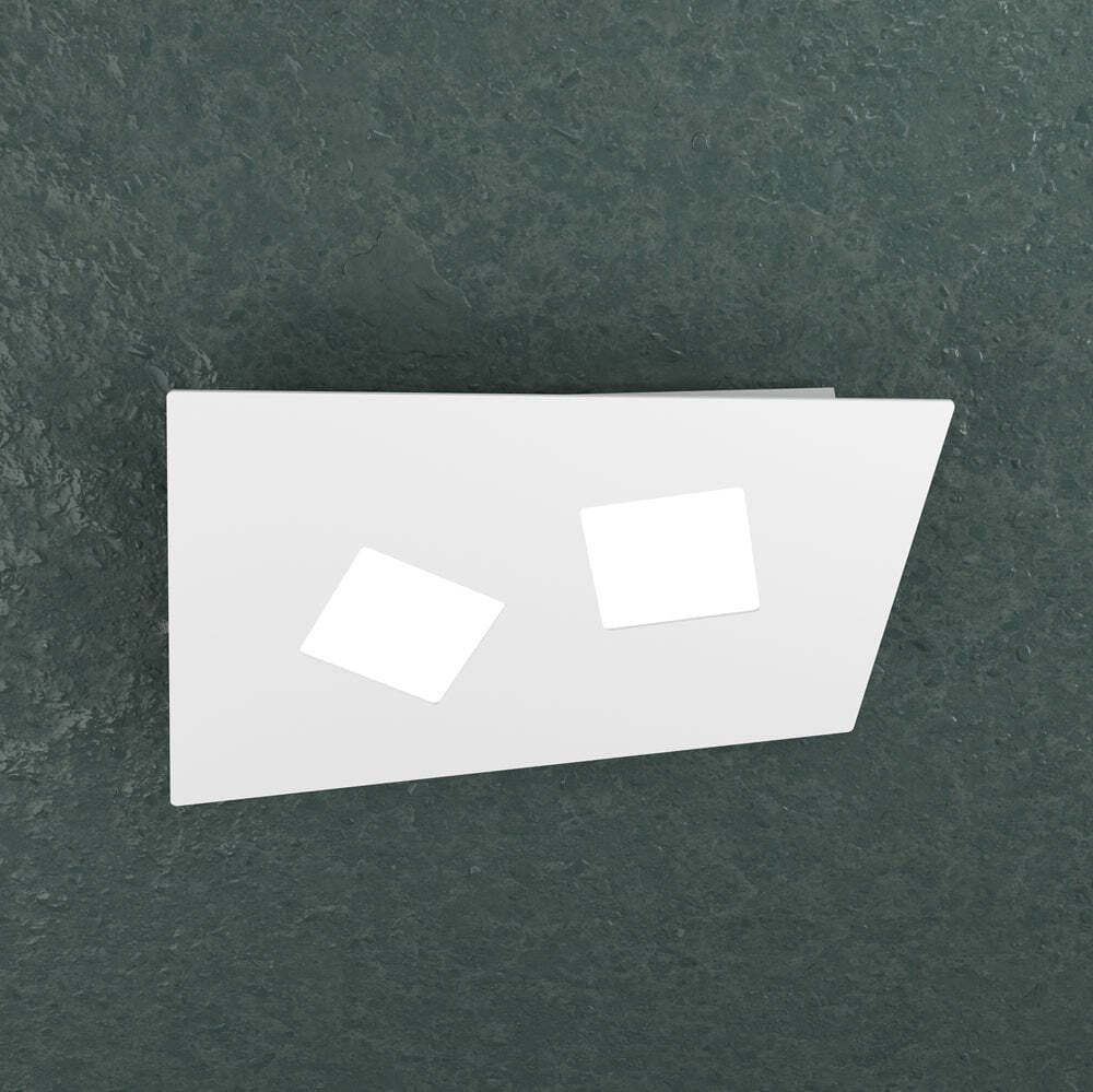 Plafoniera-Moderna-Note-Metallo-Bianco-2-Luci-Gx53-35Cm