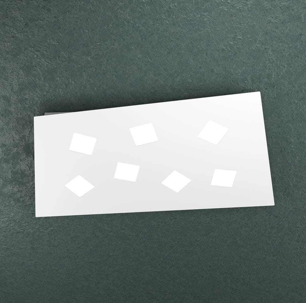 Plafoniera-Moderna-Note-Metallo-Bianco-7-Luci-Gx53-80Cm