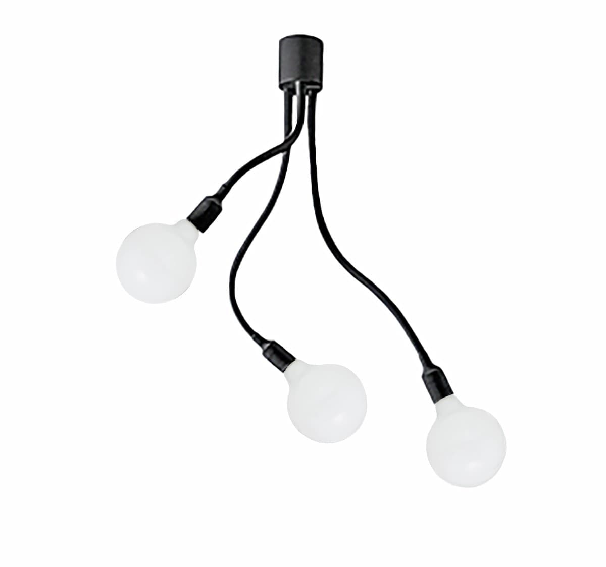 Plafoniera-moderna-Perenz-BULBO-6678-N-LED-E27-lampada-soffitto-metallo-gomma-bracci-orientabili