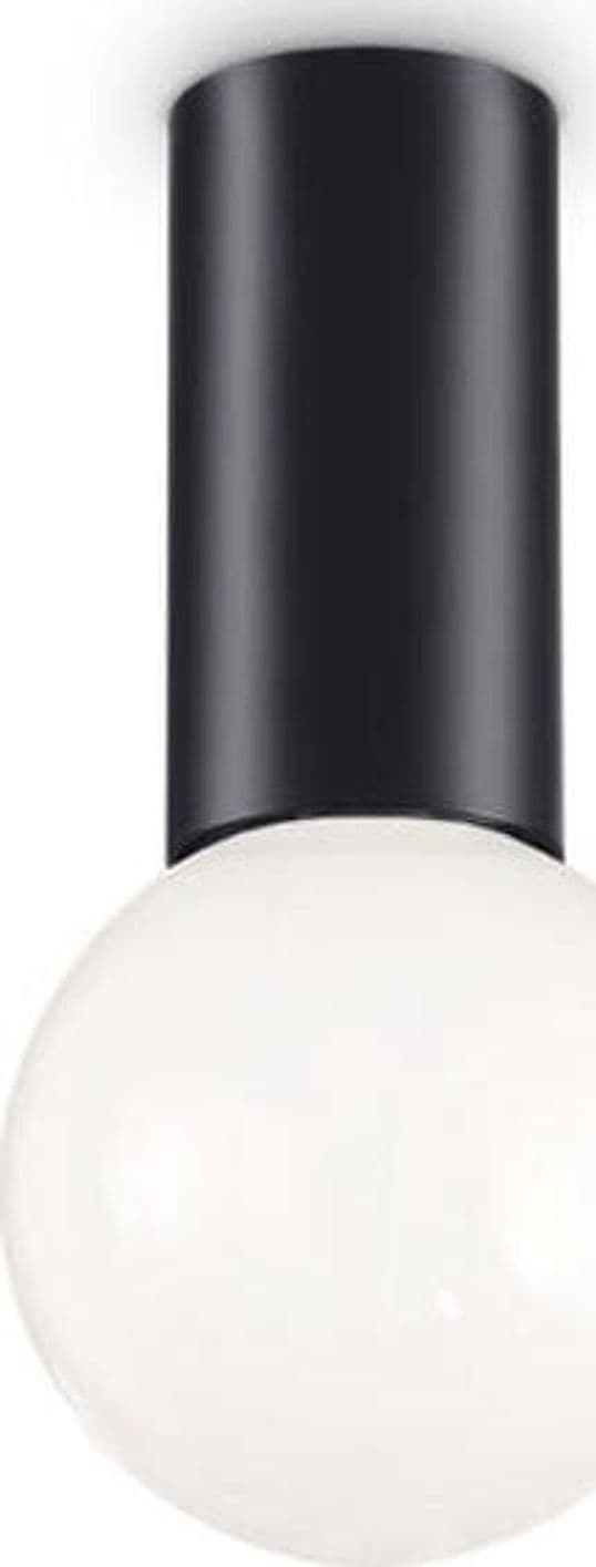 Plafoniera-Moderna-Petit-Metallo-Nero-1-Luce-E27-8W-3000K-Luce-Calda