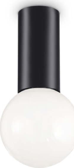 Plafoniera-Moderna-Petit-Metallo-Nero-1-Luce-E27-8W-3000K-Luce-Calda