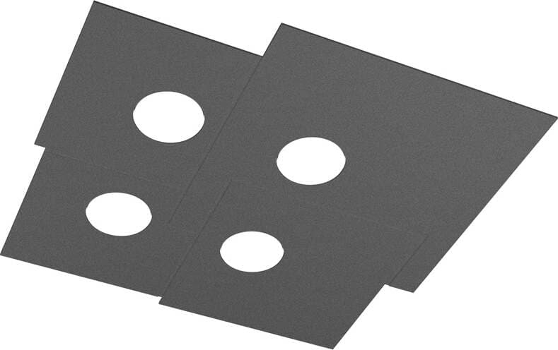 Plafoniera-Moderna-Plate-Metallo-Grigio-Antracite-4-Luci-Gx53