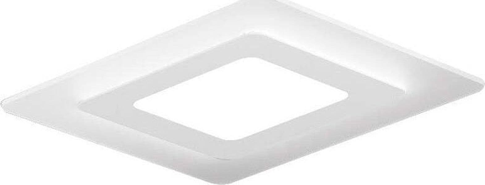 Plafoniera-moderna-Promoingross-OBLIO-Q35-WH-LED-metallo-metacrilato-lampada-soffitto