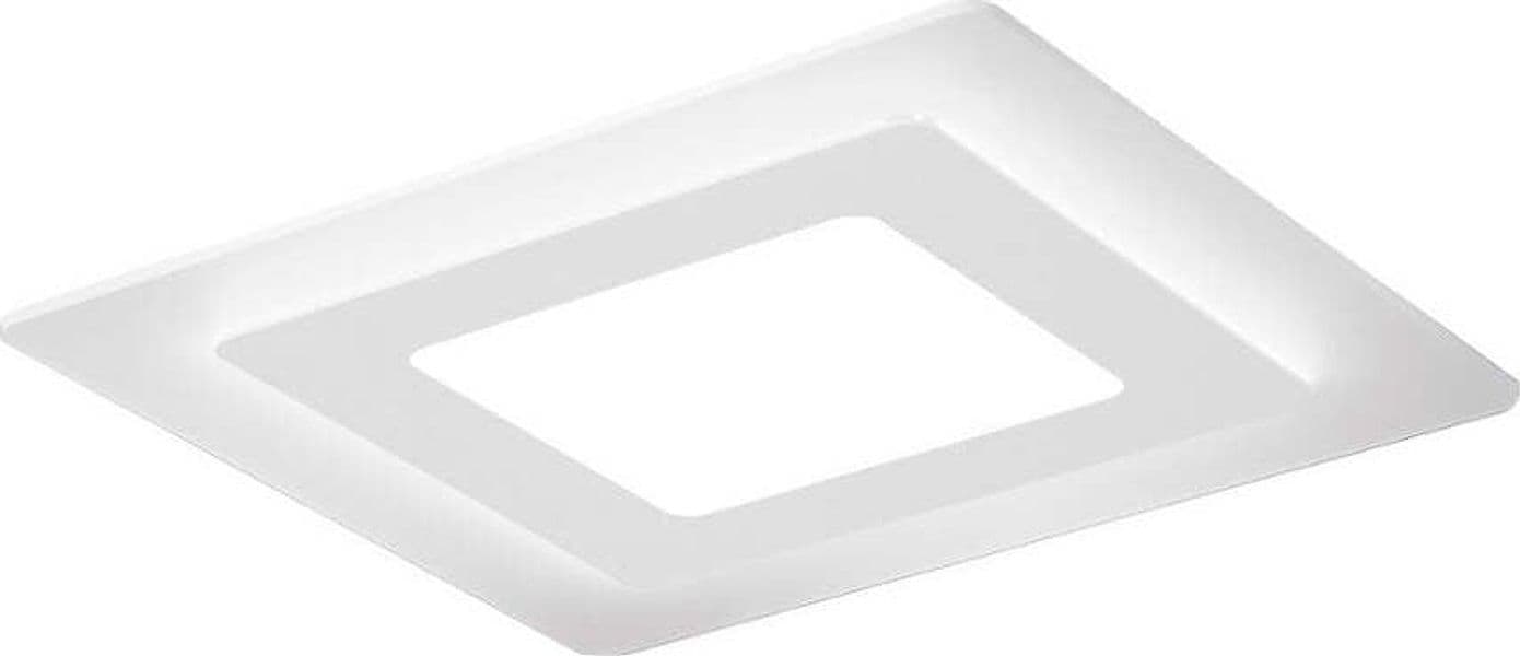 Plafoniera-moderna-Promoingross-OBLIO-Q50-WH-LED-metallo-metacrilato-lampada-soffitto