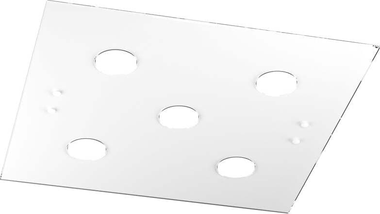 Plafoniera-Moderna-Quadrata-Path-Vetro-Bianco-5-Luci-Gx53