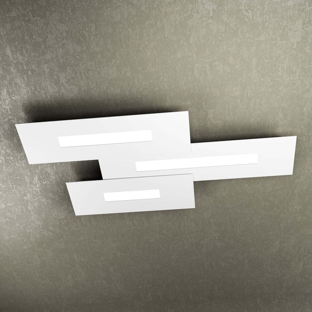 Plafoniera-Moderna-Rett.-3-Moduli-Wally-Metallo-Bianco-3-Luci-2G11-80Cm