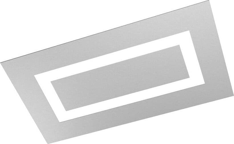 Plafoniera-Moderna-Rettangolare-Carpet-Metallo-Grigio-4-Luci-2G11-70X39Cm