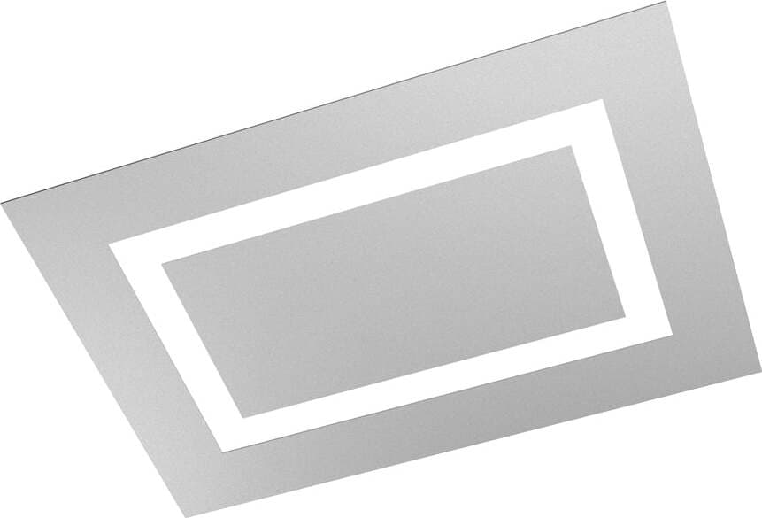 Plafoniera-Moderna-Rettangolare-Carpet-Metallo-Grigio-4-Luci-2G11-70X47Cm