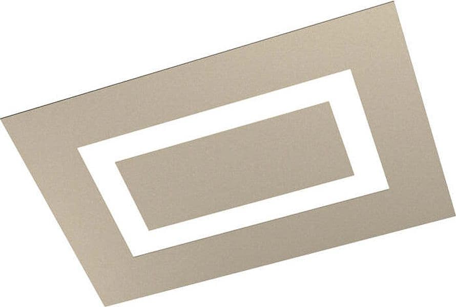 Plafoniera-Moderna-Rettangolare-Carpet-Metallo-Sabbia-4-Luci-2G11-58X39Cm