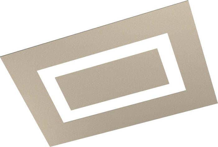 Plafoniera-Moderna-Rettangolare-Carpet-Metallo-Sabbia-4-Luci-2G11-58X39Cm