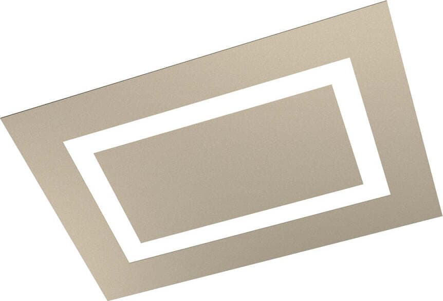 Plafoniera-Moderna-Rettangolare-Carpet-Metallo-Sabbia-4-Luci-2G11-70X47Cm
