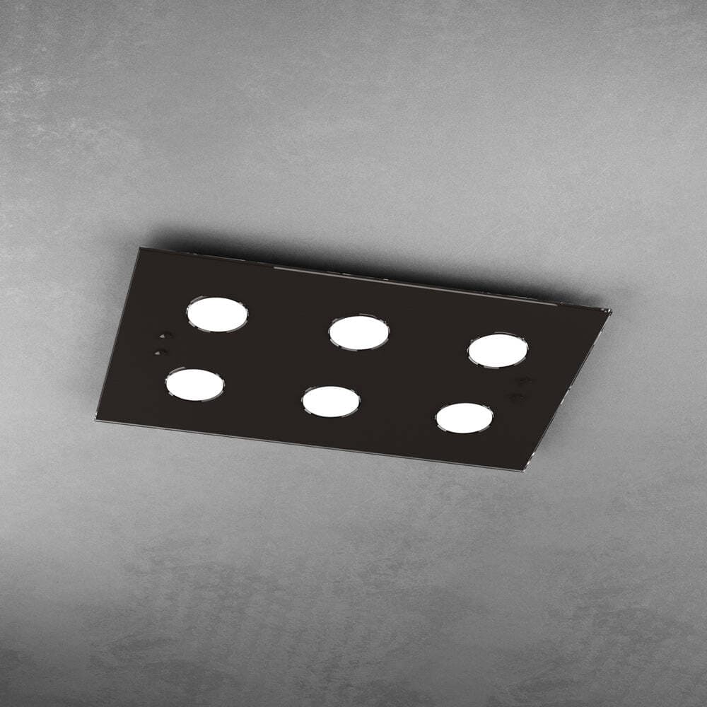 Plafoniera-Moderna-Rettangolare-Path-Vetro-Marrone-6-Luci-Gx53