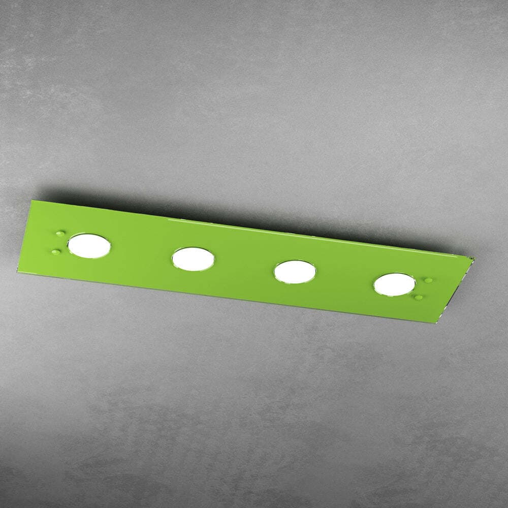 Plafoniera-Moderna-Rettangolare-Path-Vetro-Verde-4-Luci-Gx53