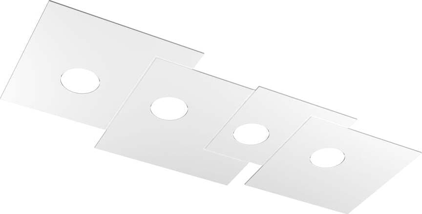 Plafoniera-Moderna-Rettangolare-Plate-Metallo-Bianco-4-Luci-Gx53