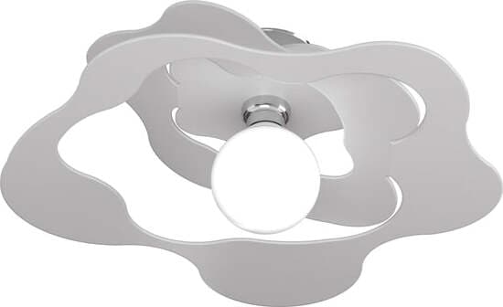 Plafoniera-Moderna-Ripples-Metallo-Bianco-1-Luce-E27-D.50Cm