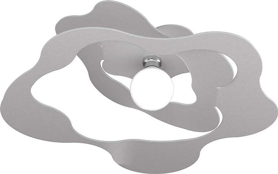 Plafoniera-Moderna-Ripples-Metallo-Grigio-1-Luce-E27-D.70Cm