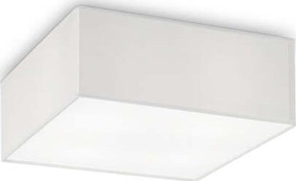 Plafoniera-Moderna-Ritz-Tessuto-Bianco-4-Luci-E27-D40Cm