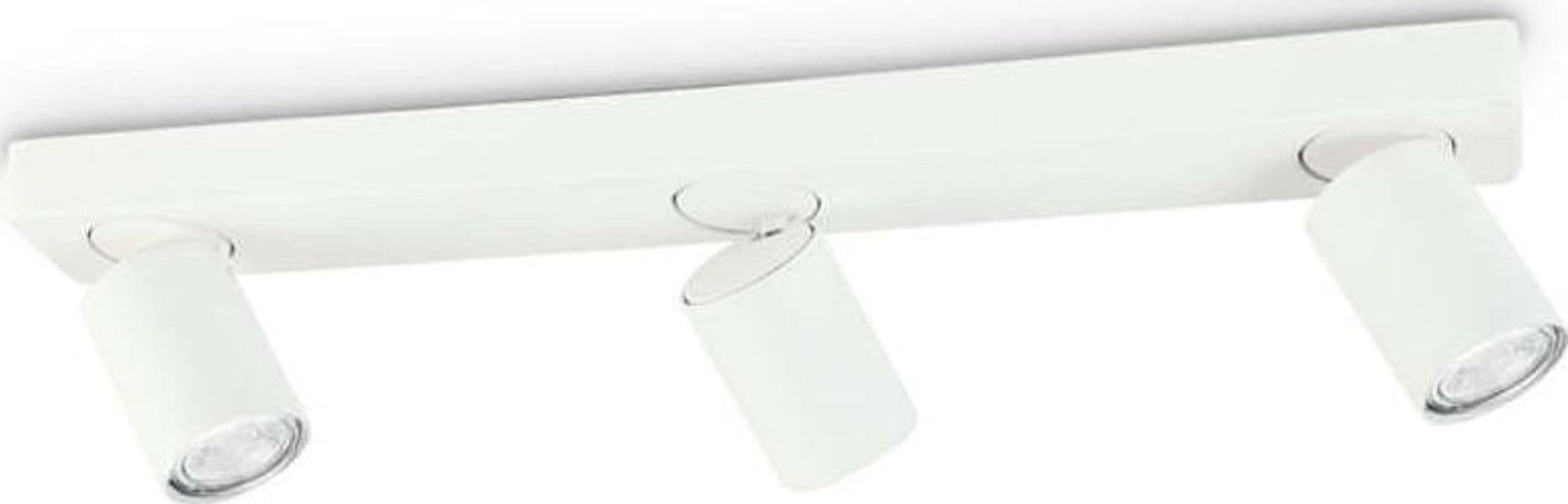 Plafoniera-Moderna-Rudy-Metallo-Bianco-3-Luci-7W-3000K-Luce-Calda