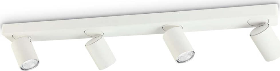 Plafoniera-Moderna-Rudy-Metallo-Bianco-4-Luci-7W-3000K-Luce-Calda