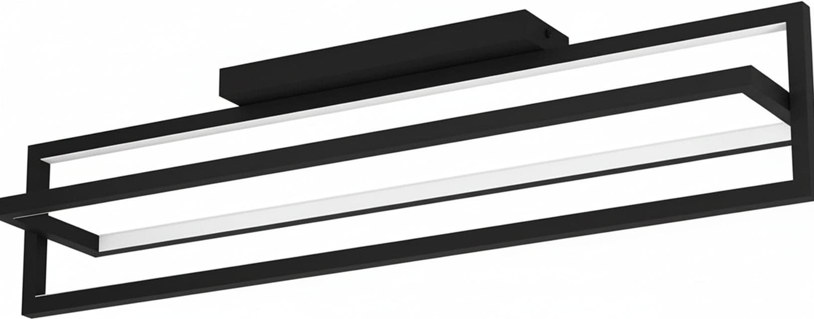 Plafoniera-Moderna-Siberia-Led-Acciaio-Nero
