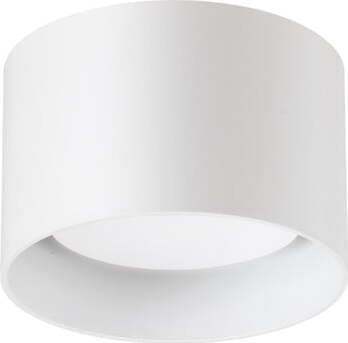 Plafoniera-Moderna-Spike-Metallo-Bianco-1-Luce-Gx53-9W-3000K-Luce-Calda