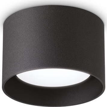 Plafoniera-Moderna-Spike-Metallo-Nero-1-Luce-Gx53-9W-3000K-Luce-Calda