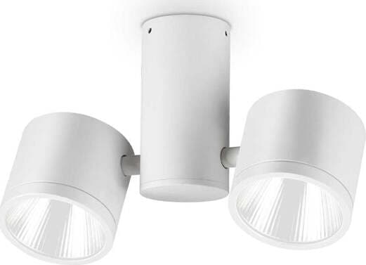 Plafoniera-Moderna-Sunglasses-Alluminio-Bianco-2-Luci-Led-14,5W-4000K