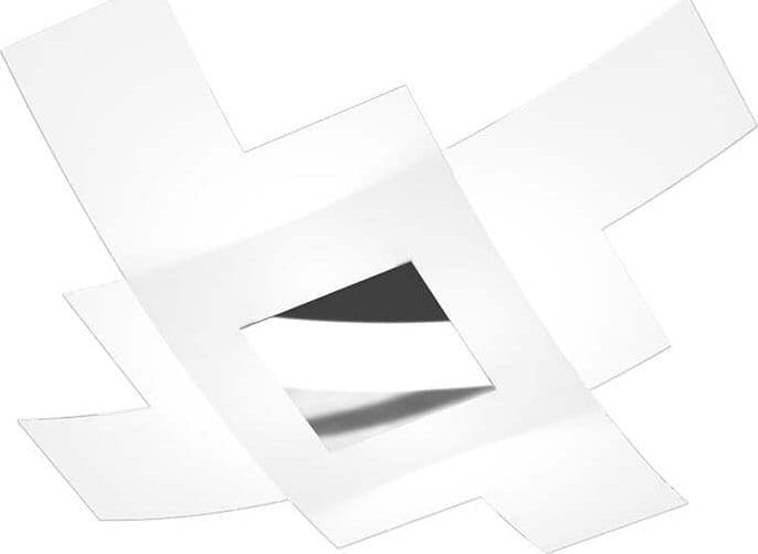 Plafoniera-Moderna-Tetris-Color-Metallo-Cromo-Vetro-Bianco-4-Luci-E27-75Cm