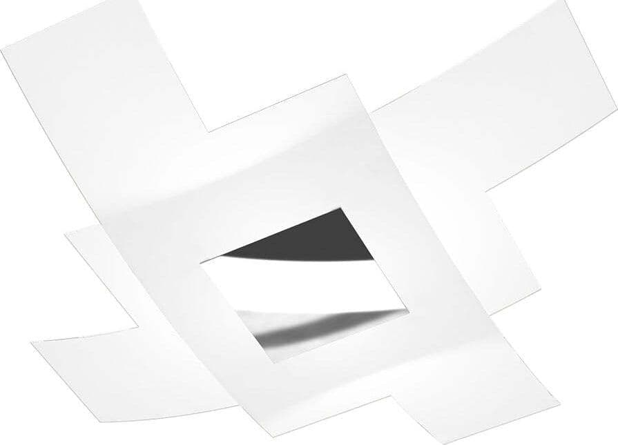 Plafoniera-Moderna-Tetris-Color-Metallo-Cromo-Vetro-Bianco-4-Luci-E27-95Cm