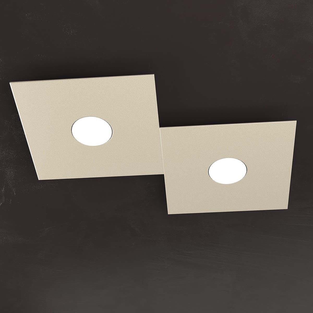 Plafoniera-moderna-Top-Light-ECCENTRIC-1156-2L-GX53-LED-metallo-lampada-parete-soffitto