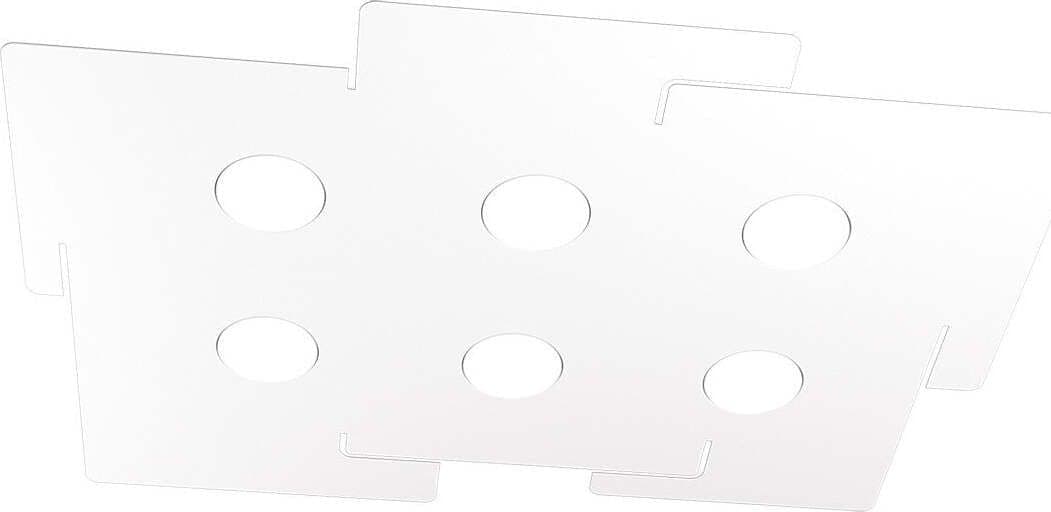 Plafoniera-moderna-Top-Light-ECHO-1161-6-GX53-LED-metallo-bianco-lampada-soffitto