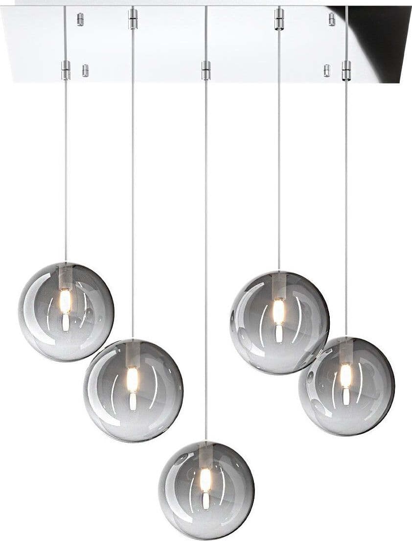 Plafoniera-moderna-Top-Light-ECLIPSE-1184-CR-S5-R-FU-G9-LED-vetro-lampada-soffitto