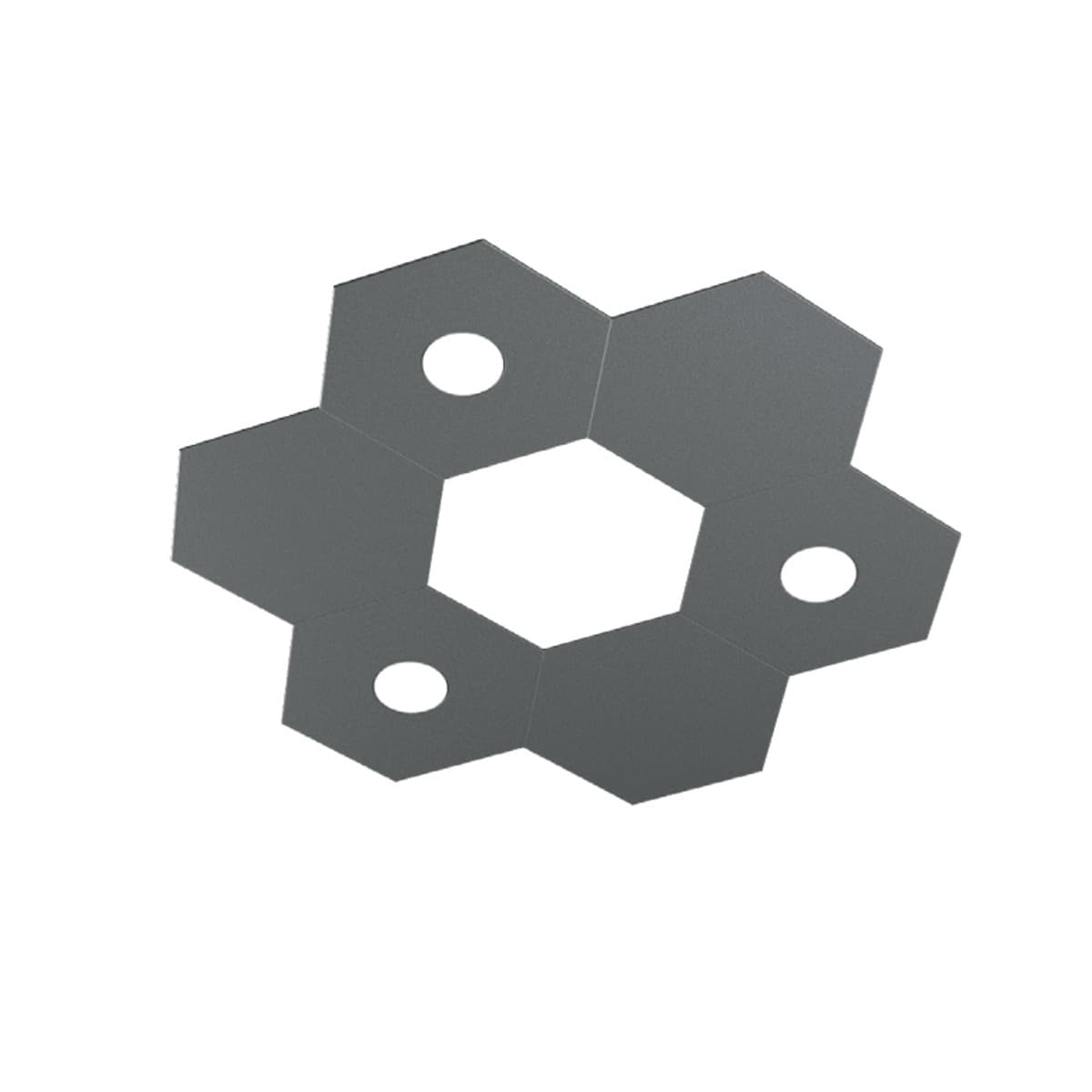 Plafoniera-moderna-Top-Light-HEXAGON-1142-3L3D-A2-GX53-LED-metallo-lampada-parete-soffitto