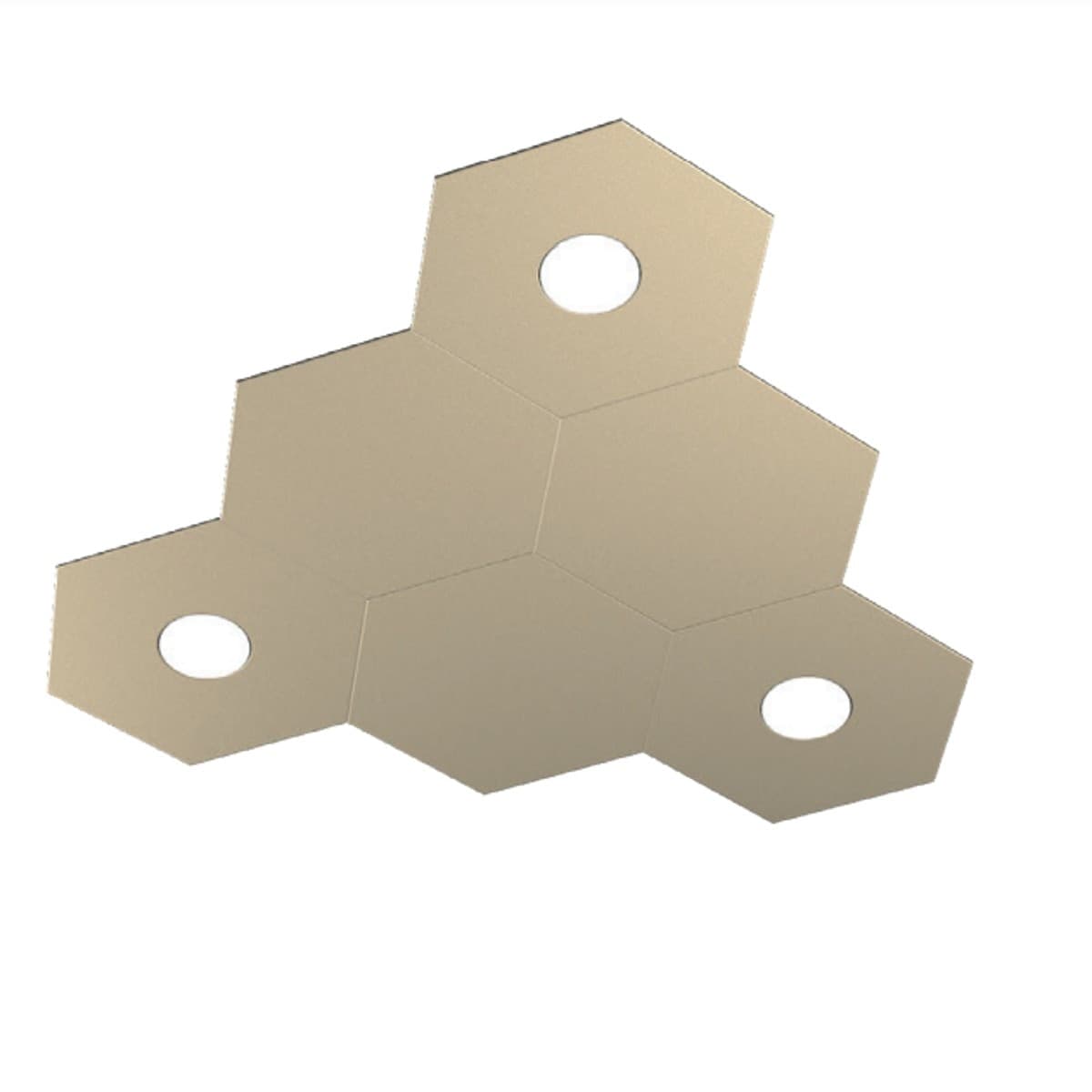 Plafoniera-moderna-Top-Light-HEXAGON-1142-3L3D-A3-GX53-LED-metallo-lampada-parete-soffitto