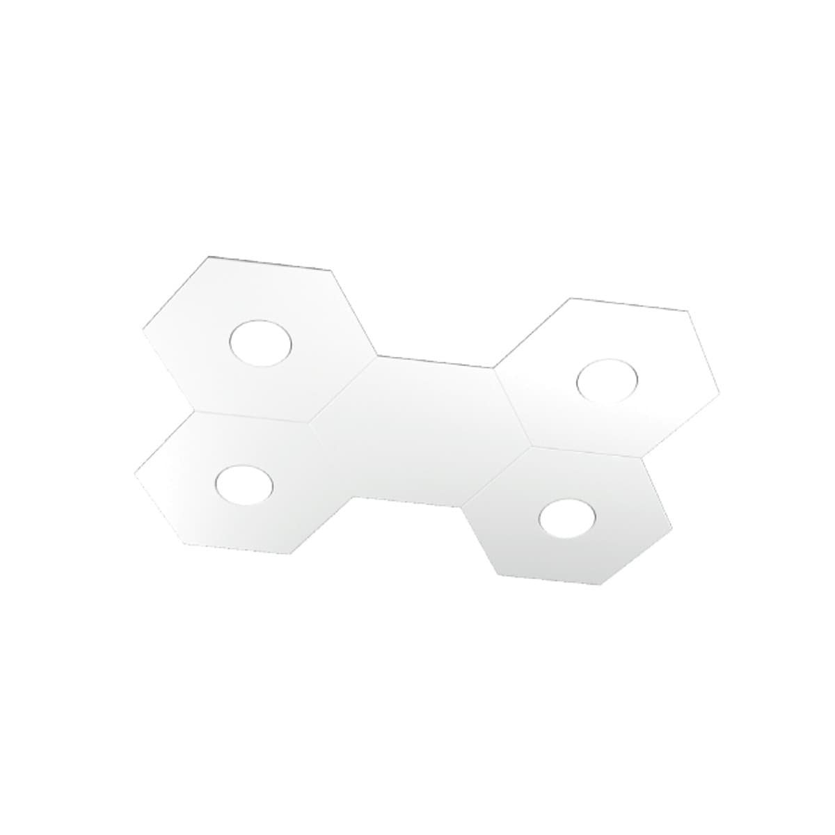 Plafoniera-moderna-Top-Light-HEXAGON-1142-4L1D-GX53-LED-metallo-lampada-parete-soffitto