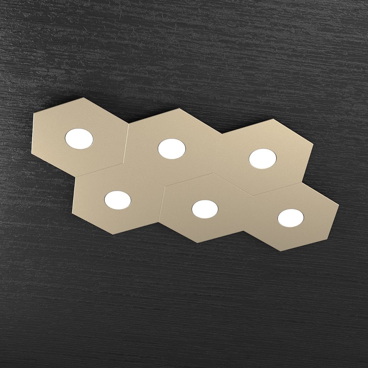Plafoniera-moderna-Top-Light-HEXAGON-1142-6L-A2-GX53-LED-metallo-lampada-parete-soffitto