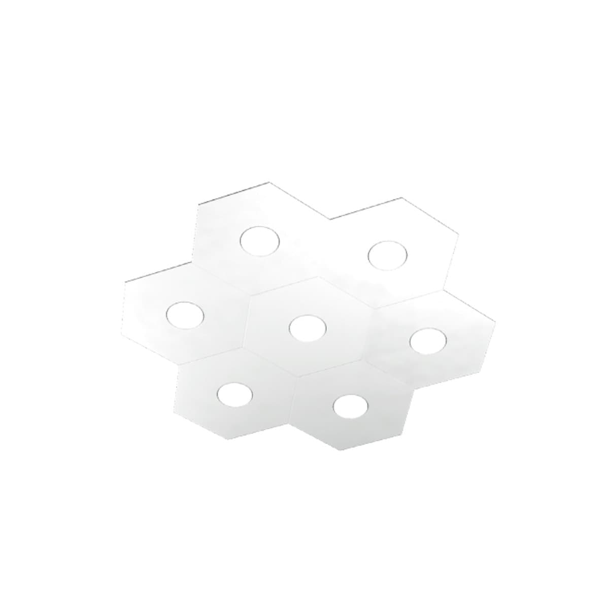 Plafoniera-moderna-Top-Light-HEXAGON-1142-7L-GX53-LED-metallo-lampada-parete-soffitto