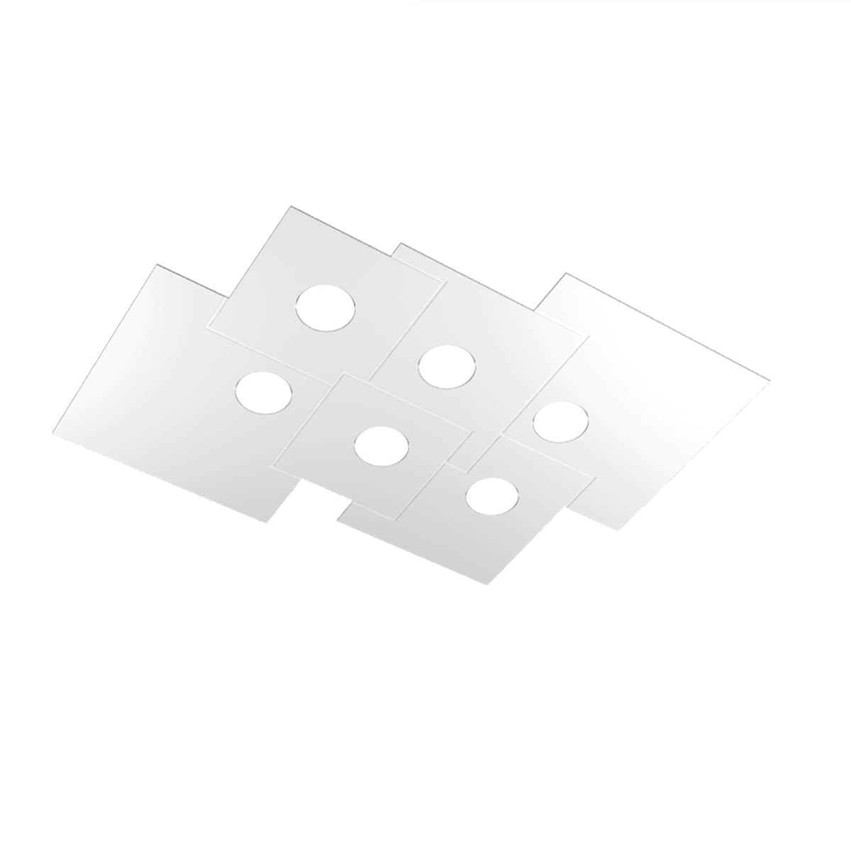 Plafoniera-moderna-Top-Light-PLATE-1129-PL6-R-Gx53-LED-metallo-lampada-soffitto