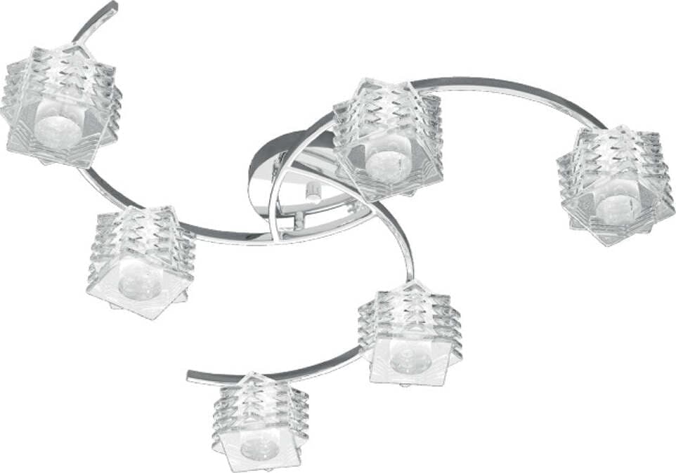 Plafoniera-moderna-Top-Light-RUBIK-1126-PL6-G9-LED-metallo-vetro-lampada-soffitto