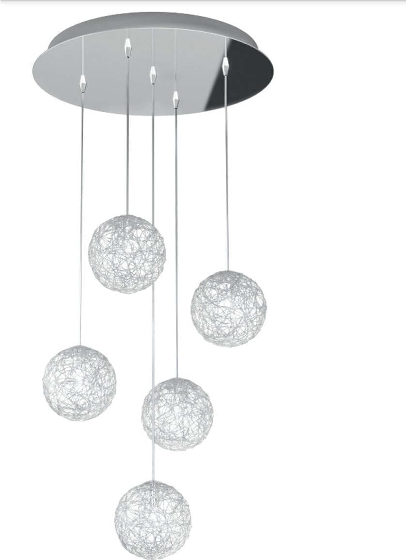 OUTLET Plafoniera moderna Top Light WILLOW 1098 S5 GO G9 LED metallo vetro sospensione