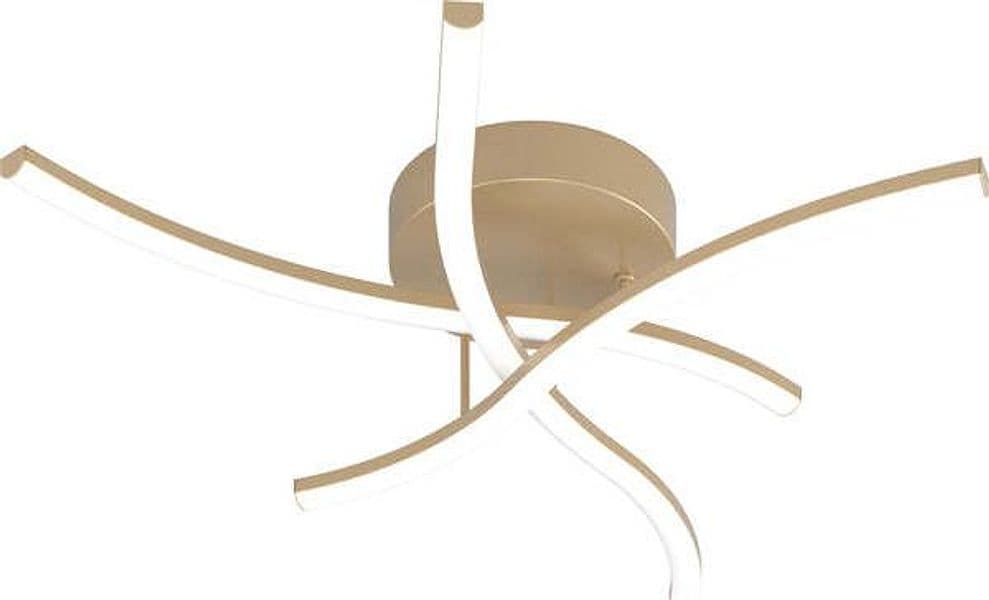 Plafoniera-Moderna-Tornado-Alluminio-Oro-Led-24W