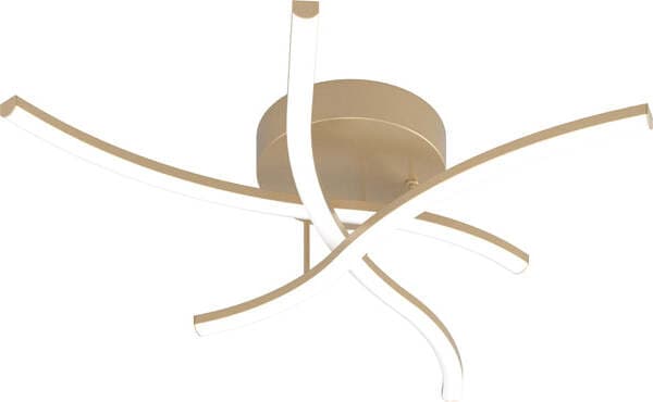 Plafoniera-Moderna-Tornado-Alluminio-Oro-Led-24W