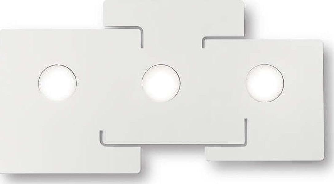 Plafoniera-Moderna-Totem-Metallo-Bianco-3-Luci-Gx53-9W-3000K-Luce-Calda
