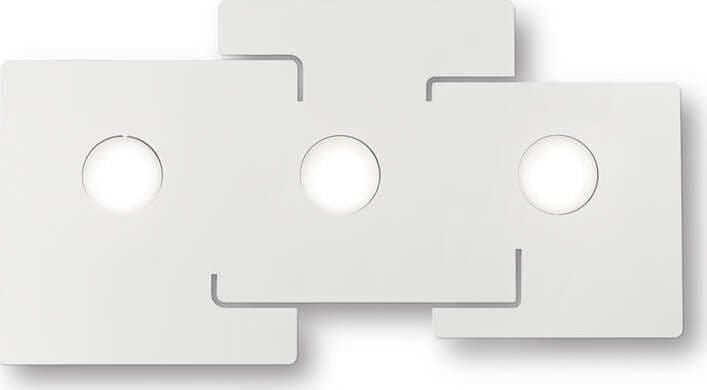 Plafoniera-Moderna-Totem-Metallo-Bianco-3-Luci-Gx53-9W-3000K-Luce-Calda