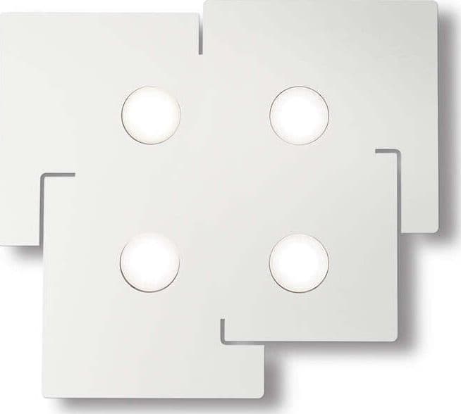 Plafoniera-Moderna-Totem-Metallo-Bianco-4-Luci-Gx53-9W-3000K-Luce-Calda