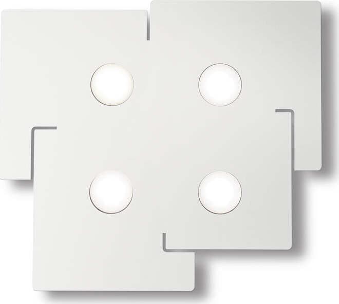 Plafoniera-Moderna-Totem-Metallo-Bianco-4-Luci-Gx53-9W-3000K-Luce-Calda